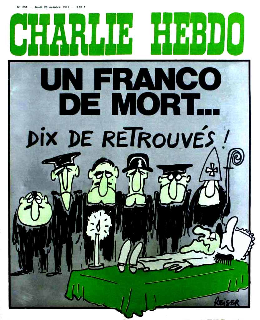 CharlieHebdo-MortFranco 1975 by Jean-Marc Reiser